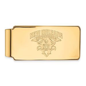 10k Yellow Gold U of New Orleans Money Clip